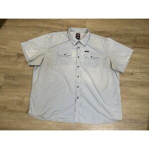 Wrangler Outdoor Series Shirt Mens 3XL Blue Lightweight Fishing Camping Hiking